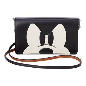 Mickey Mouse Foldover Crossbody Clutch by COACH